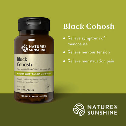 Nature's Sunshine Black Cohosh 525mg 100c