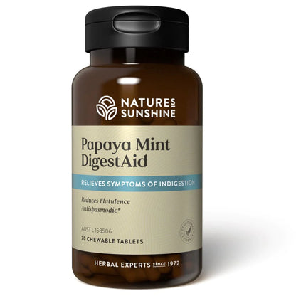 Nature's Sunshine Papaya Mint Chewable 480mg 70t