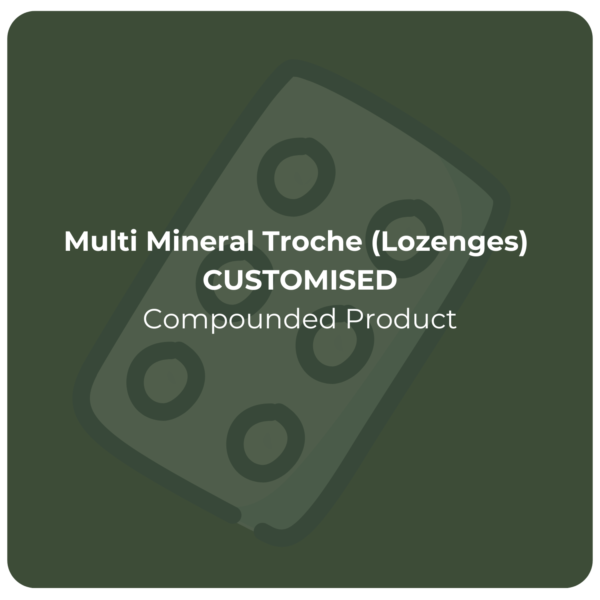 Customised Multi Mineral Troche (Lozenges) - Born Free Protocol Certified, 30 Day Supply