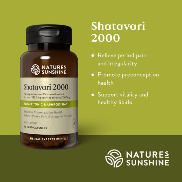 Nature's Sunshine Shatavari 2000 (Asparagus) 90c - Image 2