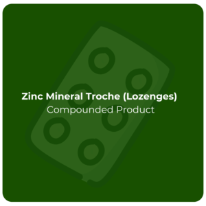 Zinc Mineral Troche (Lozenges) - Born Free Protocol Certified, 30 Day Supply